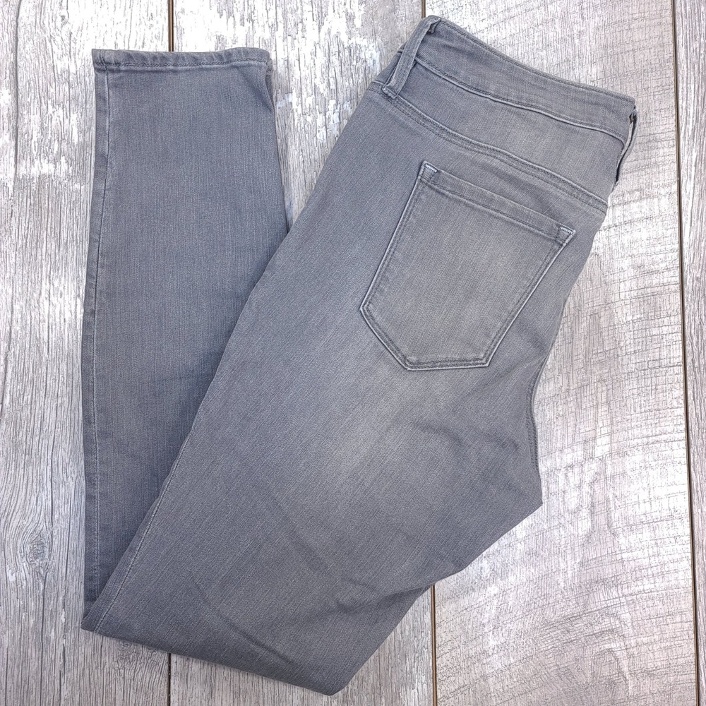 Athleta Skinny Jeans Women 4 Gray High Rise Stretch Denim Slim Fit Pants
